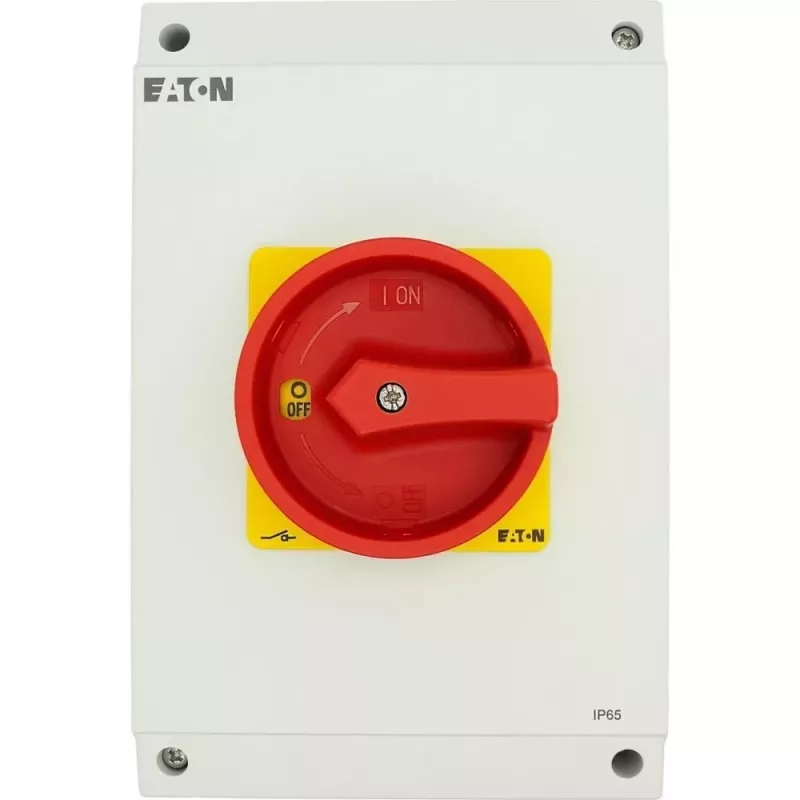 Eaton P3-63/I4-SI/HI11 207363 interruptor rotativo bipolar, gris/rojo