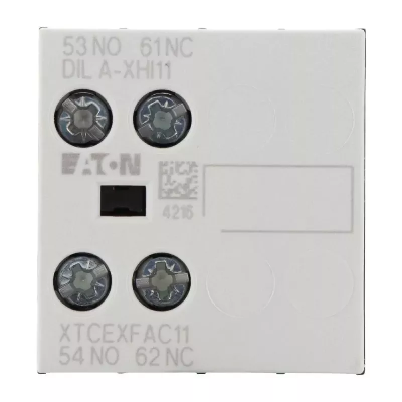 Eaton DILA-XHI11 276421 bloque de contactos auxiliares, 45 x 117 x 68 mm, de -25 a 60 °C, negro/blanco