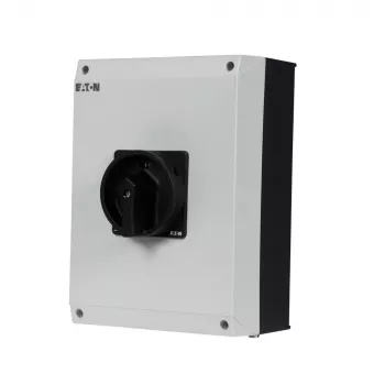 Eaton P3-100/I5/SVB-SW/HI11 interruptor principal tripolar 100 A, montaje en superficie, IP65, empuñadura giratoria roja/amarilla, bloqueable, 1NO+1NC 207375