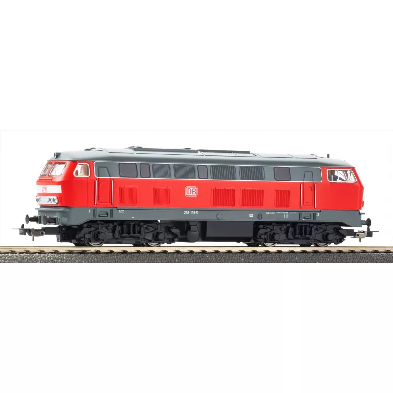 PIKO 57032 set de inicio infantil tren de mercancías BR 218 DB AG con dos vagones Eaos abiertos