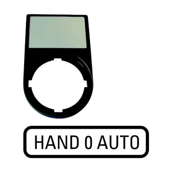 Eaton M22S-ST-D12 placa de rotulación para selector, 0-1, blanca 216493