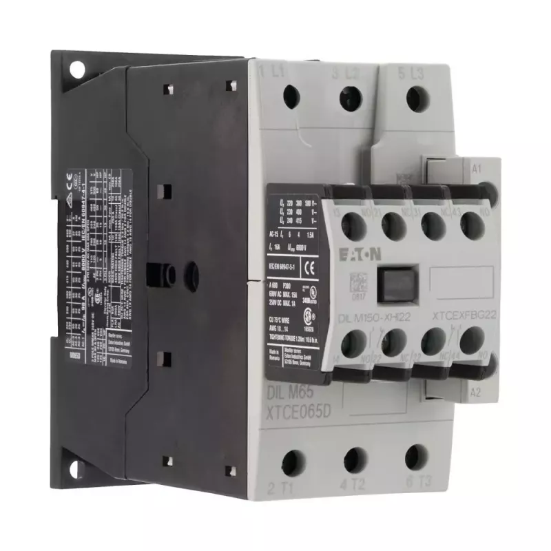 Eaton DILM65-22 contactor de potencia 30kW 400V AC 230V 50Hz 3 polos 2NO 2NC 277926