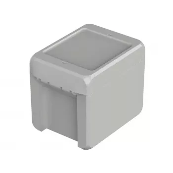 BOPLA Carcasa de pared Bocube, policarbonato, gris claro RAL 7035, 80 x 113 x 90 mm 96012135