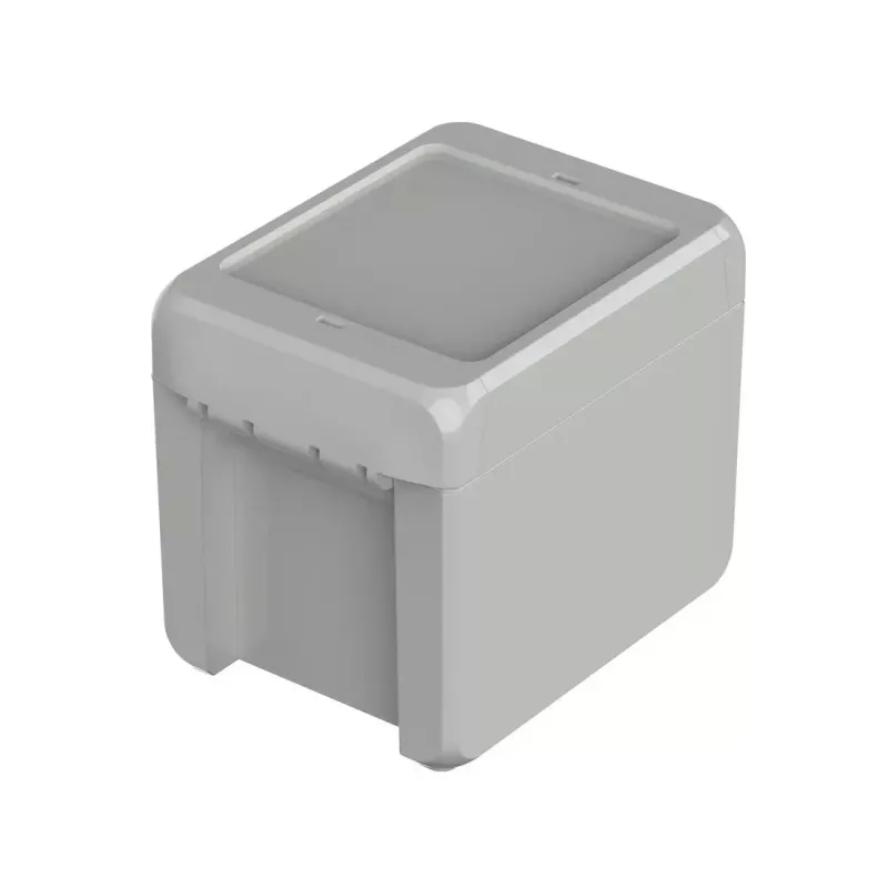 BOPLA Carcasa de pared Bocube, policarbonato, gris claro RAL 7035, 80 x 113 x 90 mm 96012135