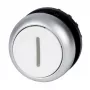 Eaton M22-D-W-X1 interruptor de pulsador, negro/metálico/blanco 216611