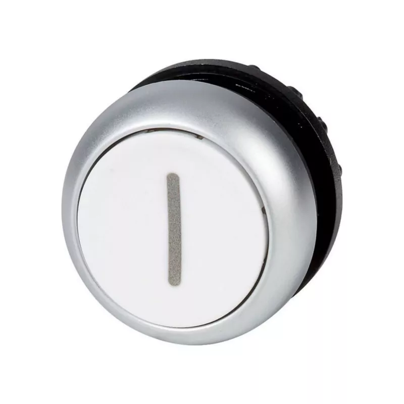 Eaton M22-D-W-X1 interruptor de pulsador, negro/metálico/blanco 216611
