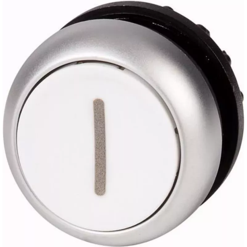 Eaton M22-D-W-X1 interruptor de pulsador, negro/metálico/blanco 216611