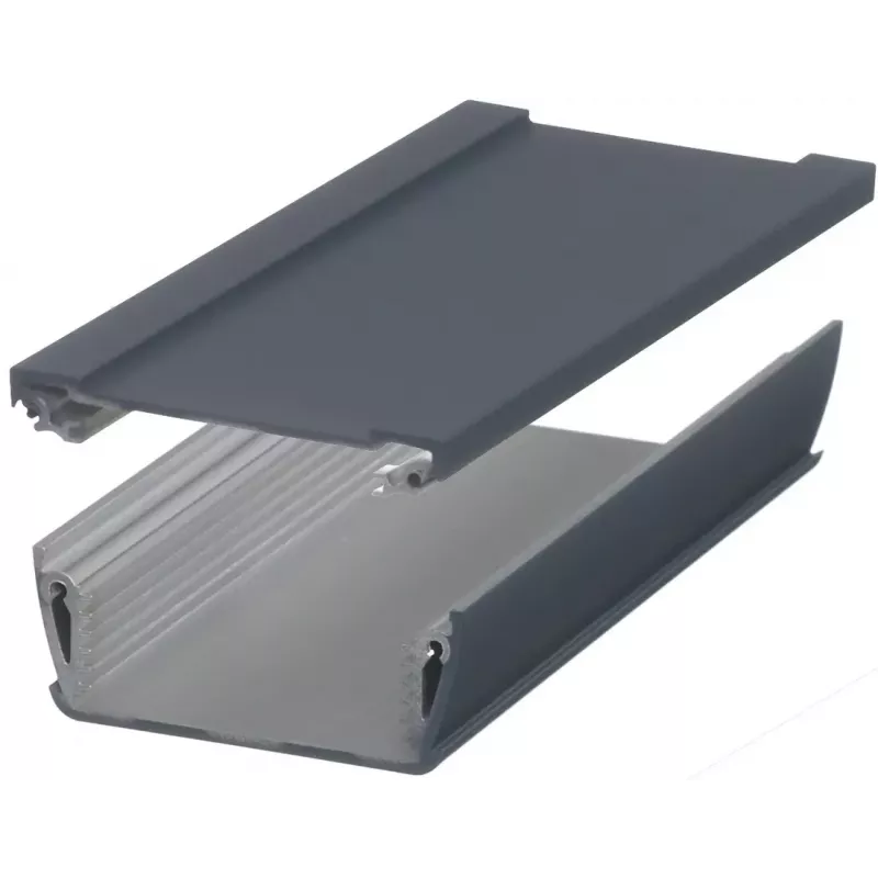 Bopla ASPH 830-100 caja universal de fundición a presión 100 x 74 x 32,8 mm, gris grafito (RAL 7024) 94212100.MT1
