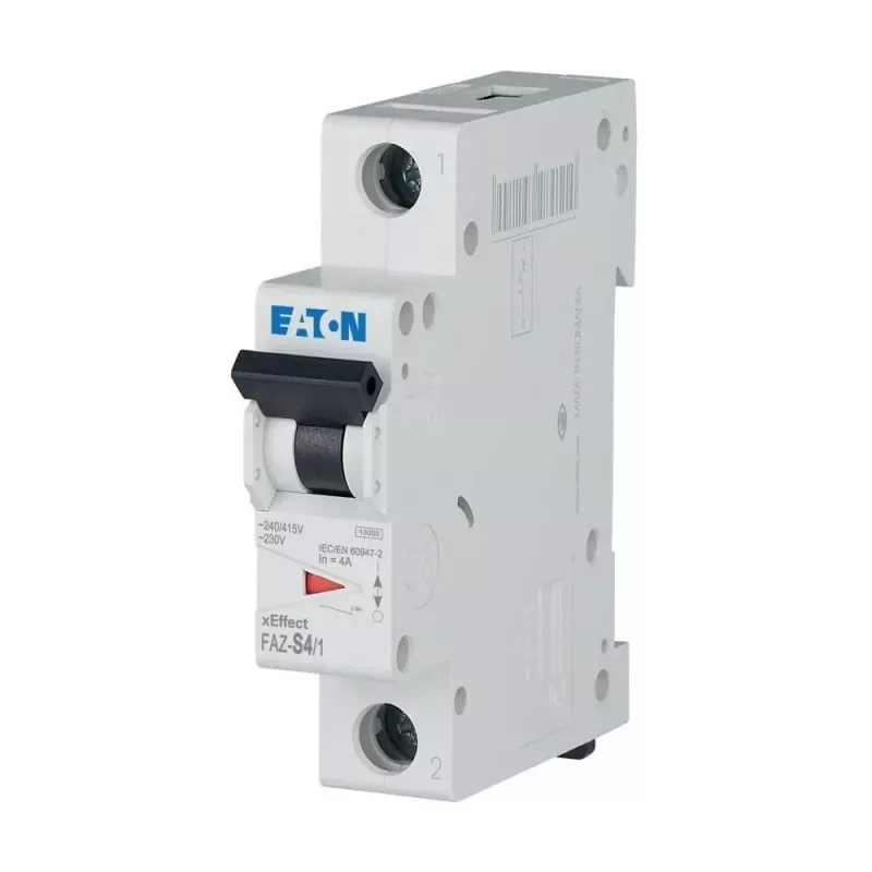 Eaton FAZ-S4/1 Interruptor automático 1 polo 4A característica S 10kA 278609