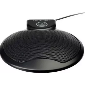 AKG CBL410 Micrófono para PC – con cable, jack de 3,5 mm, omnidireccional, 20 Hz–20 kHz, negro (CBL410PCC)