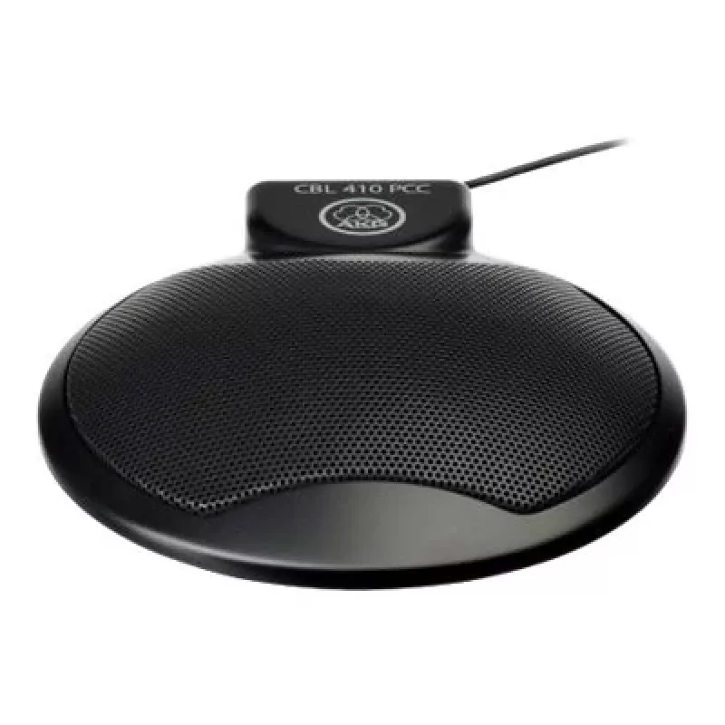 AKG CBL410 Micrófono para PC – con cable, jack de 3,5 mm, omnidireccional, 20 Hz–20 kHz, negro (CBL410PCC)