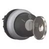 Eaton M22-WRS3 actuador de selector con llave, anillo frontal de plástico, negro 216900