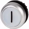Eaton M22-DL-W-X1 interruptor pulsador, negro / metálico / blanco 216942