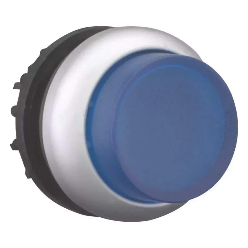 Eaton M22-DLH-B interruptor pulsador, negro / azul / metálico 216973