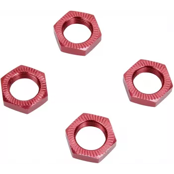 Reely 1:8 Tuercas de rueda autoblocantes rojas 4 uds. (1528382)