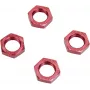 Reely 1:8 Tuercas de rueda autoblocantes rojas 4 uds. (1528382)