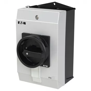 Eaton P1-25/I2H/SVB-SW/HI11 Interruptor principal de 3 polos 25A IP65 montaje en superficie negro/gris 227862