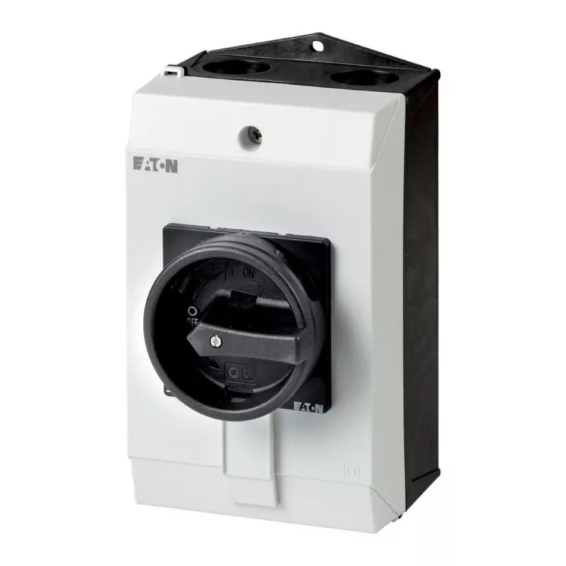 Eaton P1-25/I2H/SVB-SW/HI11 interruptor giratorio, tripolar, negro/gris 227862
