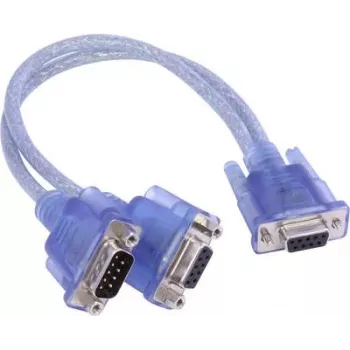 Ixxat Cable Y-CAN, conector macho D-SUB9 a 2x conector hembra D-SUB9, 0,3 m, negro 1.04.0076.00001