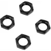 Reely 1:8 Tuercas de rueda autoblocantes negras 4 unidades (1528381)