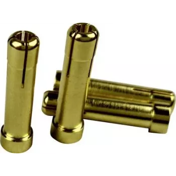 Reely adaptador conector macho dorado de 4mm a conector hembra dorado de 5mm 1605782
