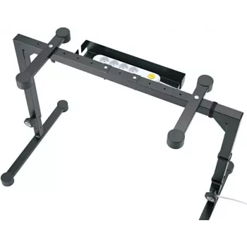 K&M 18808 Organizador de cables para soporte de teclado Omega - negro 18808-000-55