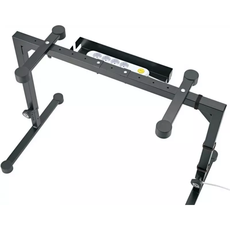 K&M 18808 Organizador de cables para soporte de teclado Omega - negro 18808-000-55