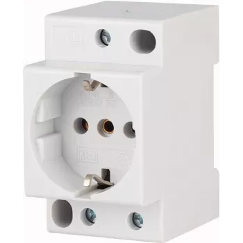 Eaton xPole toma Schuko para carril DIN 16 A 250 V AC sin tapa abatible, 2,5 TE, gris claro 266875