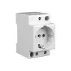 Eaton Z-SD230 base Schuko para carril DIN 10/16 A, 250 V AC, sin tapa abatible 266875