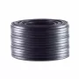 Helos cable telefónico plano de 4 hilos, AWG28, negro, 25 m (76106-25)