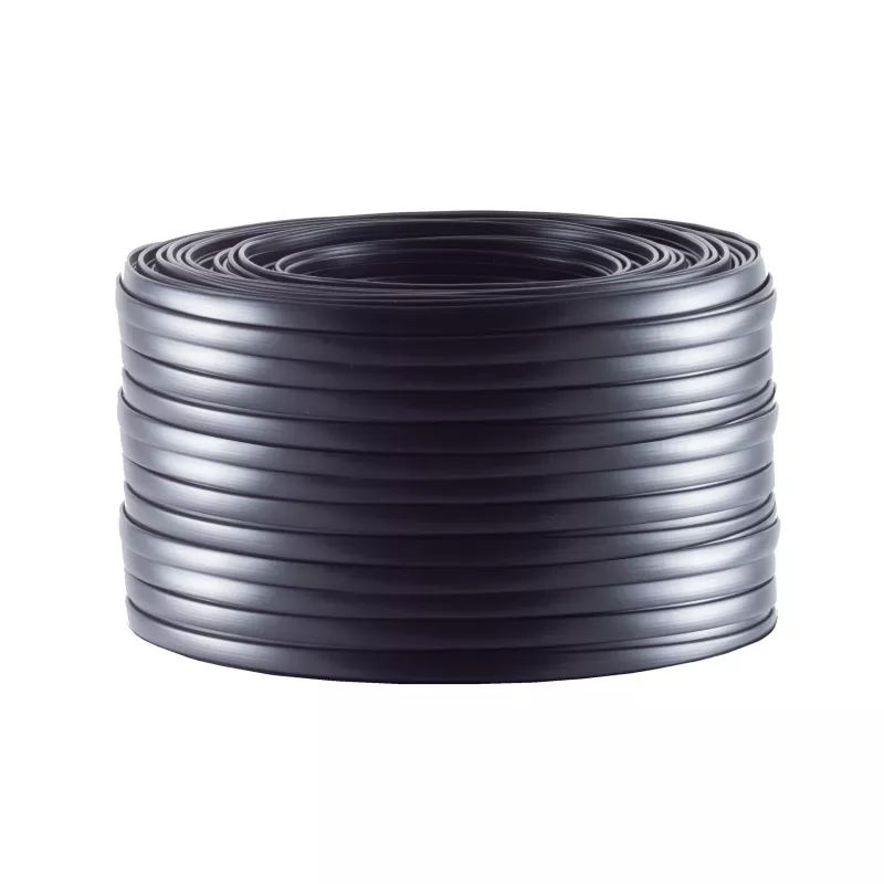 Helos cable telefónico plano de 4 hilos, AWG28, negro, 25 m (76106-25)