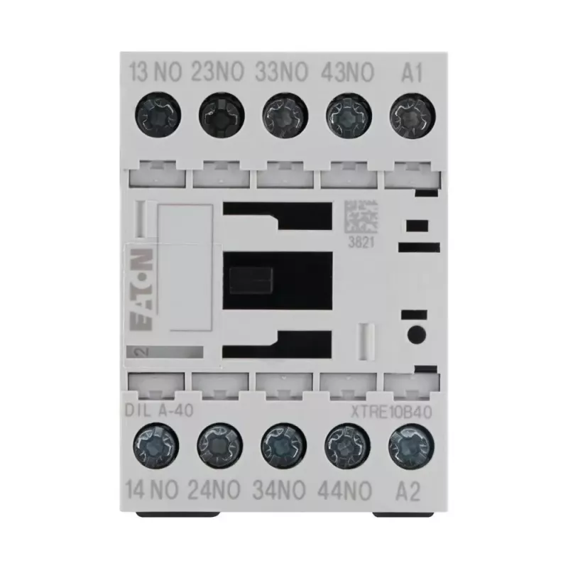 Eaton DILA-40 contactor auxiliar, 4 NA, bobina 230 V AC, bornes de tornillo