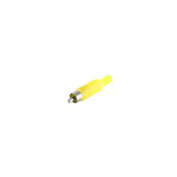 S CONN Maximum Connectivity conector RCA macho amarillo para soldar dorado 51400-Y