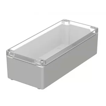 BOPLA M 244 G caja universal, policarbonato, gris claro, 340 x 150 x 100 mm 02244100