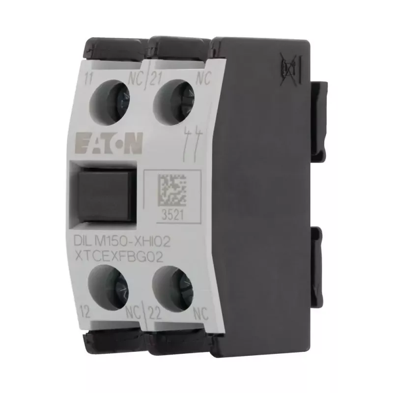EATON DILM150-XHI11 bloque de contacto auxiliar, 1NO+1NC, montaje frontal, para contactores DILM150-DILM500 277946