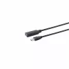 S CONN MAXIMUM CONNECTIVITY Cable alargador USB 3.0 activo, conector macho USB-C a conector hembra USB-A, 5 Gbps, 5 m, negro 13-39055