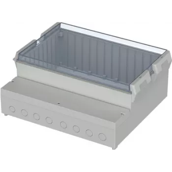 BOPLA RCP 4000 Carcasa para panel de control, ABS/policarbonato, gris claro, 363,4 x 318,6 x 150 mm 41400109