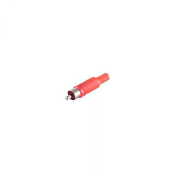 S CONN maximum connectivity Conector macho RCA rojo dorado a soldar 75 Ohm 51400-R