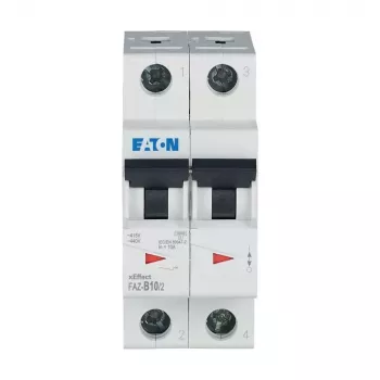 Eaton FAZ-B10/2 interruptor automático tipo B 10A 2 polos 6kA 278730