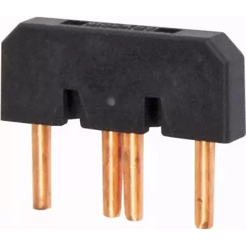 Eaton 281191 puente de conexión para bornes de carril ZB2.5, 10 polos, 24 A, 800 V, gris