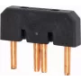 Eaton 281191 puente de conexión para bornes de carril ZB2.5, 10 polos, 24 A, 800 V, gris