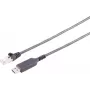 S CONN MAXIMUM CONNECTIVITY Cable adaptador USB-A a RJ45 Gigabit Ethernet, 7,5 m, negro 13-52065
