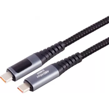 S CONN MAXIMUM CONNECTIVITY cable de carga USB-C, 2.0, 240W PD, A/V/W Display, 2m (14-59035)
