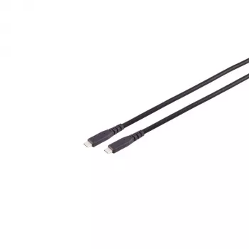 S CONN MAXIMUM CONNECTIVITY cable USB-C a USB-C 3.2 Gen 2x2, 20 Gbps, 100W PD, 0,25 m, negro 13-57005