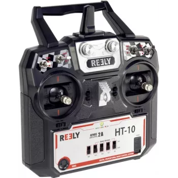 Reely HT-10 Emisora de radiocontrol de 10 canales 2,4 GHz con receptor R1000 1518204