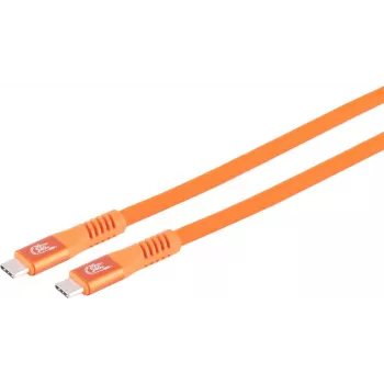 S CONN MAXIMUM CONNECTIVITY Cable de carga USB-C, 3.2, 240W, naranja, 1m (14-77027)