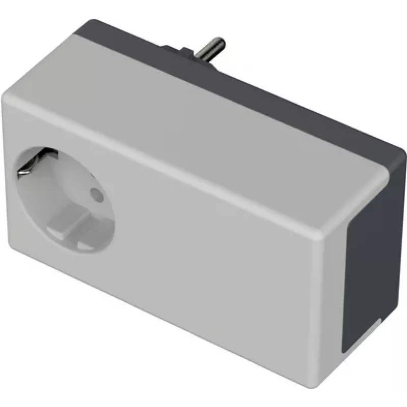 BOPLA Serie BS Carcasa de enchufe, ABS, gris claro, 120 x 65 x 50 mm 43432501