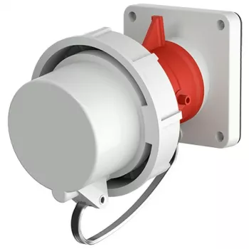 MENNEKES Conector macho de empotrar 32A 5p 6h 400V IP67 rojo 1254