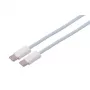 S CONN MAXIMUM CONNECTIVITY Cable de carga USB-C, 2.0, 240W, azul, textil, 1,8m 14-22181
