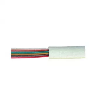 S CONN MAXIMUM CONNECTIVITY Cable de teléfono por metros, 6 hilos, plano, blanco, 100 m 76117-